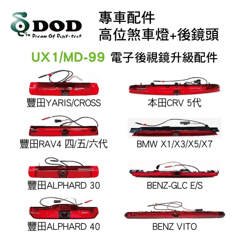 DOD UX1 前4K後2K GPS WIFI電子後視鏡(原廠保固1年/登錄享主機3年保固)不含工