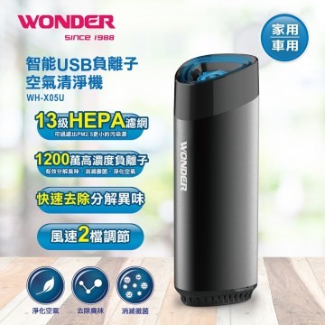 WONDER旺德 WH-X05U 智能USB負離子空氣清淨機