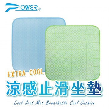 POWER EXTRA COOL涼感止滑坐墊50x50cm(綠/藍)