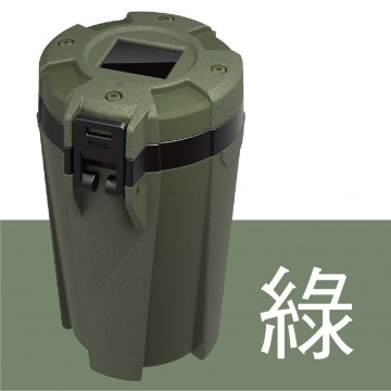 YAC 戶外風格太陽能菸灰缸(綠/灰)