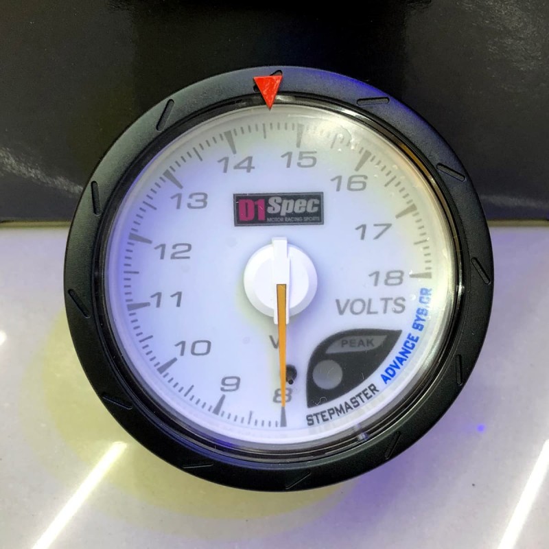 [出清]D1 Spec 賽車錶(白版)60mm電壓錶