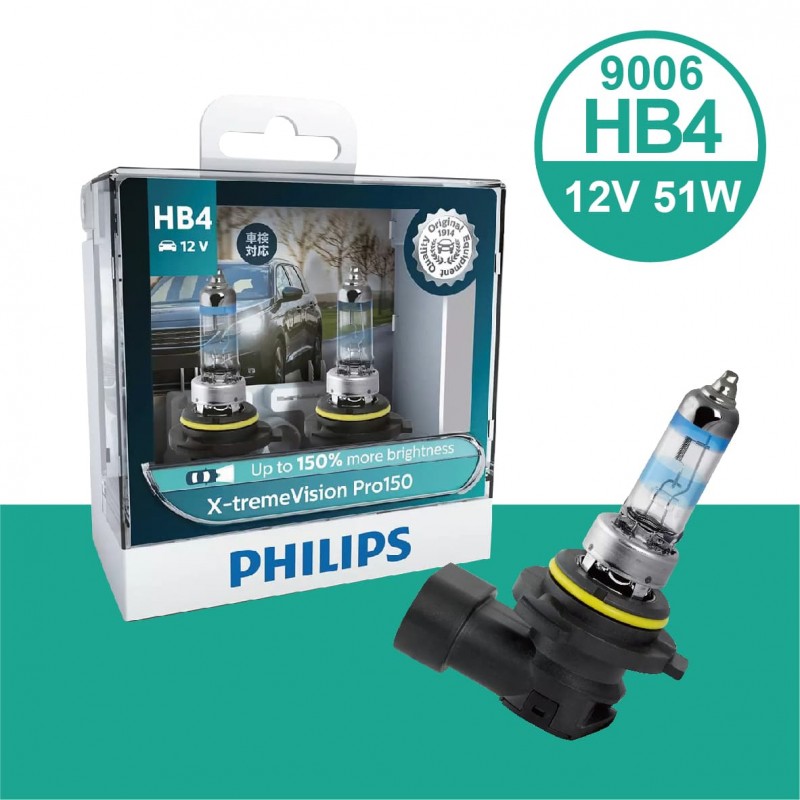PHILIPS飛利浦 幻靚光 X-tremeVision Pro150(+150%)鹵素車燈 PHILIPS飛利浦 幻靚光 X-tremeVision Pro150(+150%)鹵素車燈