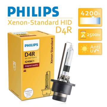 PHILIPS飛利浦  Xenon-Standard HID 氣體放電氙氣燈(單顆) D4R