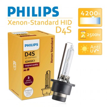 PHILIPS飛利浦  Xenon-Standard HID 氣體放電氙氣燈(單顆) D4S