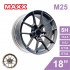 [預購]MAXX 旋壓鋁圈輪框 M25 18吋 5孔114.3/8.5J/ET35/ET43(灰/銅)