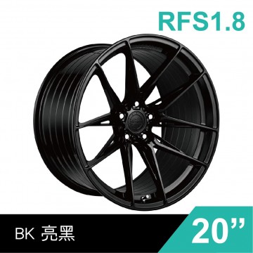 [預購]泓越 VERTINI旋鍛鋁圈輪框 RFS1.8 20吋 5孔112/9J/ET32(黑/銅)